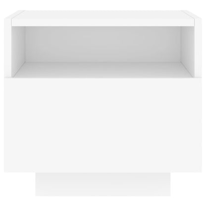 Nachttische mit LED-Leuchten 2 Stk. Weiß 40x39x37 cm - Pazzar.ch