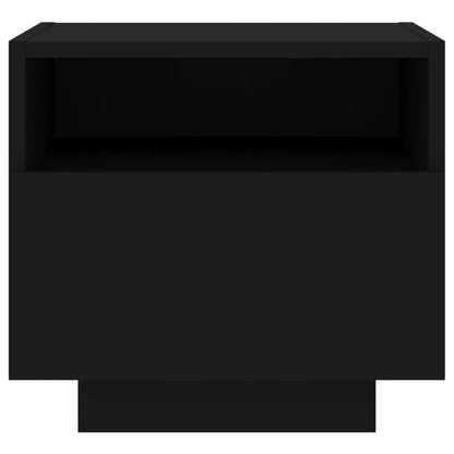 Nachttische mit LED-Leuchten 2 Stk. Schwarz 40x39x37 cm - Pazzar.ch