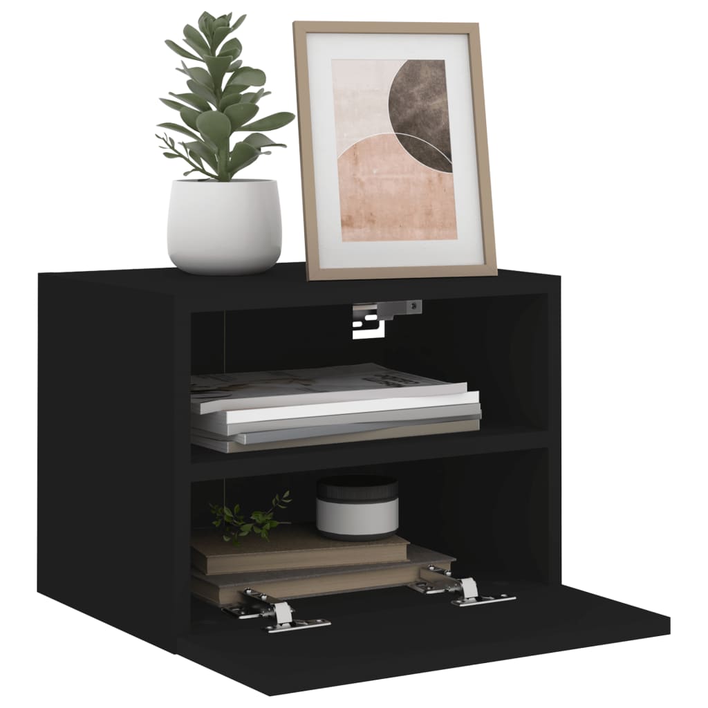 TV-Wandschrank Schwarz 40x30x30 cm Holzwerkstoff - Pazzar.ch