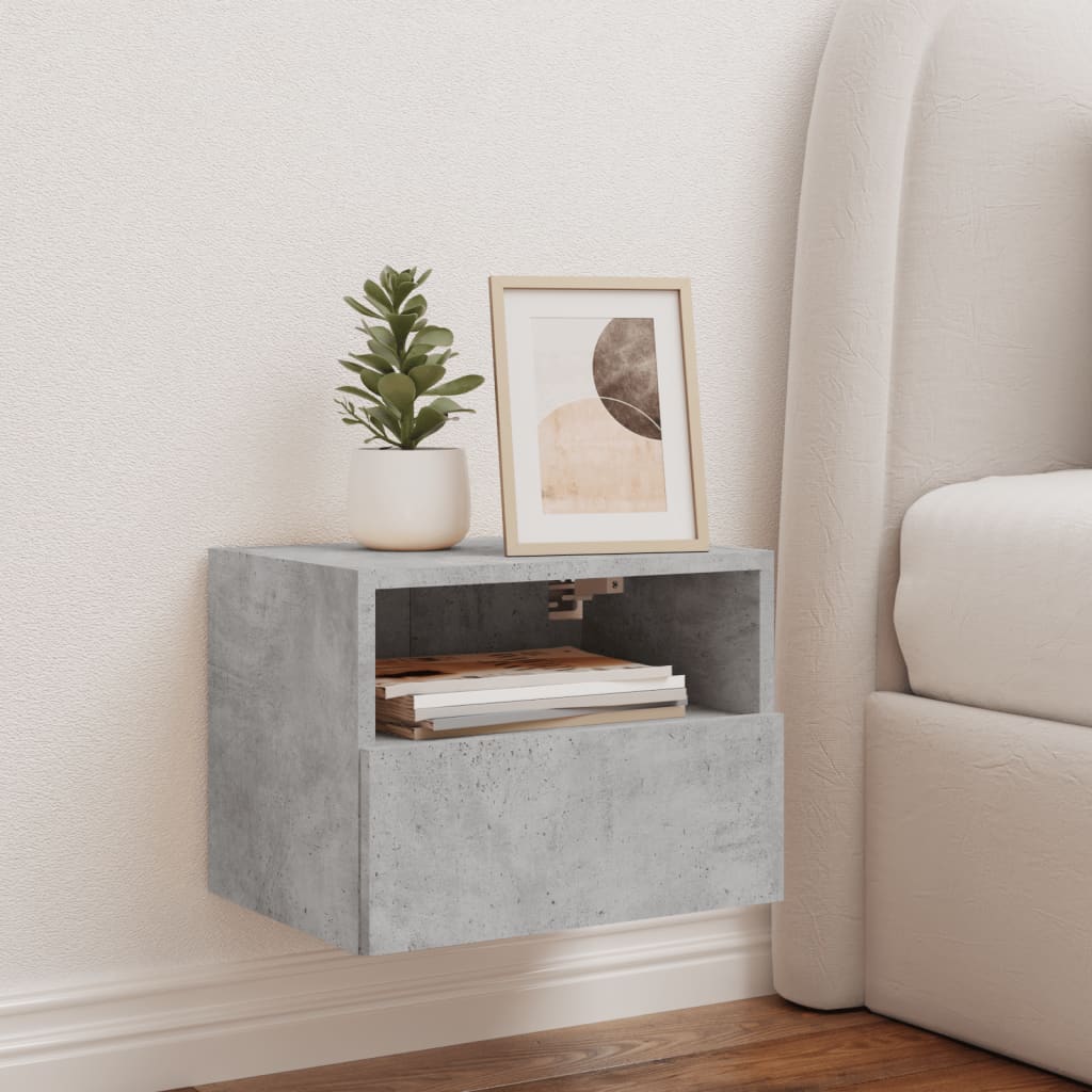 TV-Wandschrank Betongrau 40x30x30 cm Holzwerkstoff - Pazzar.ch
