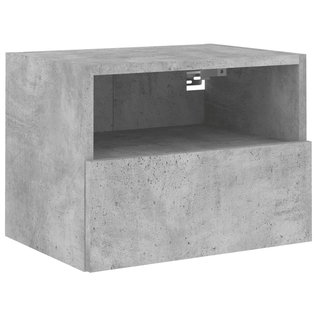 TV-Wandschränke 2 Stk. Betongrau 40x30x30 cm Holzwerkstoff - Pazzar.ch