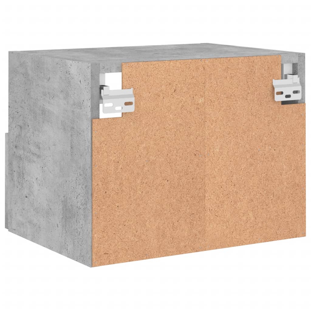 TV-Wandschränke 2 Stk. Betongrau 40x30x30 cm Holzwerkstoff - Pazzar.ch