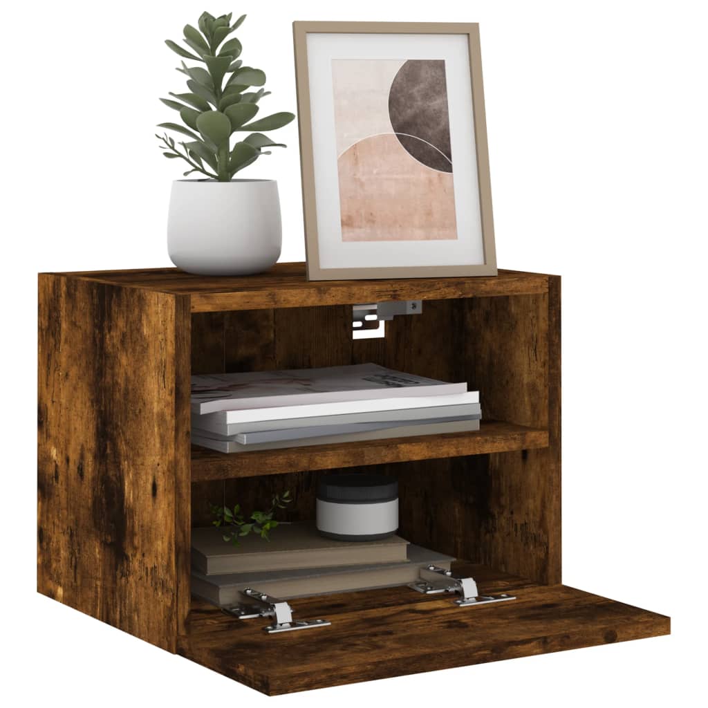 TV-Wandschrank Räuchereiche 40x30x30 cm Holzwerkstoff - Pazzar.ch