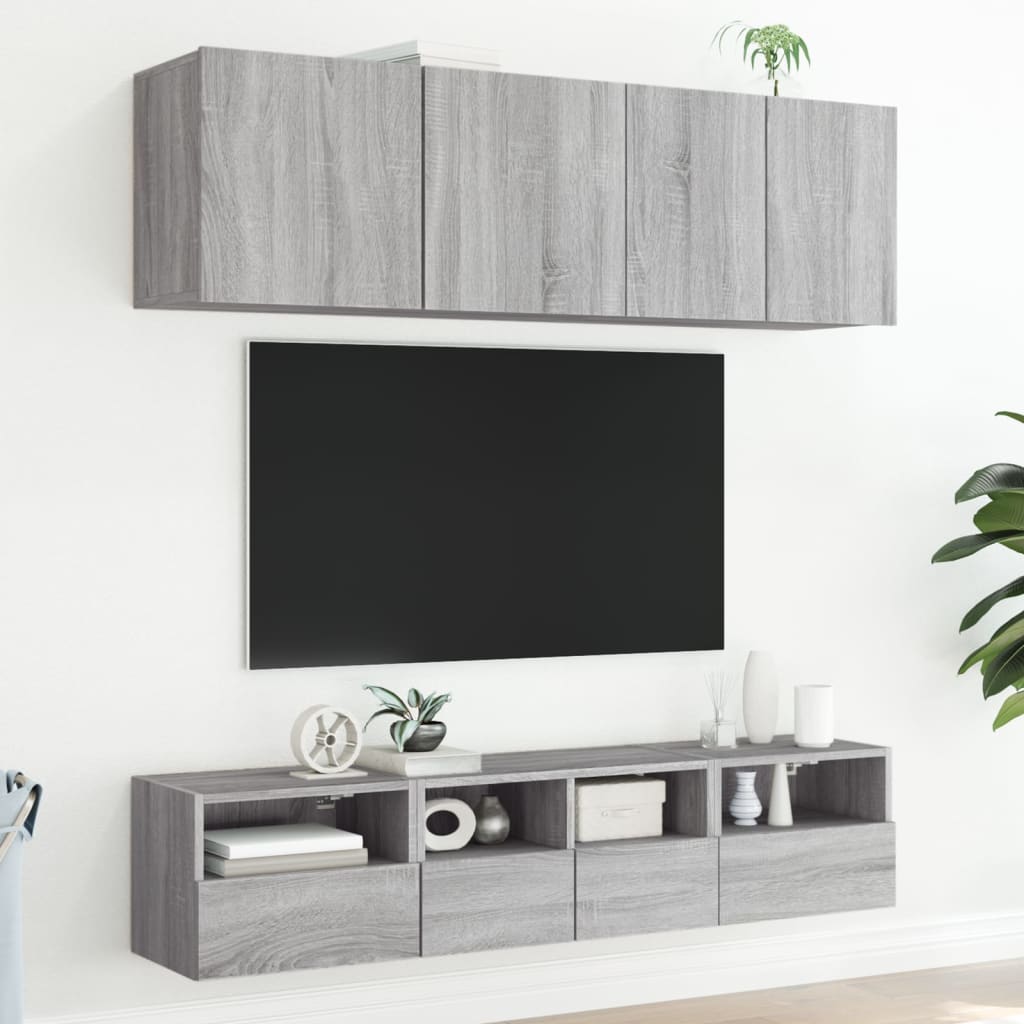 TV-Wandschrank Grau Sonoma 40x30x30 cm Holzwerkstoff - Pazzar.ch