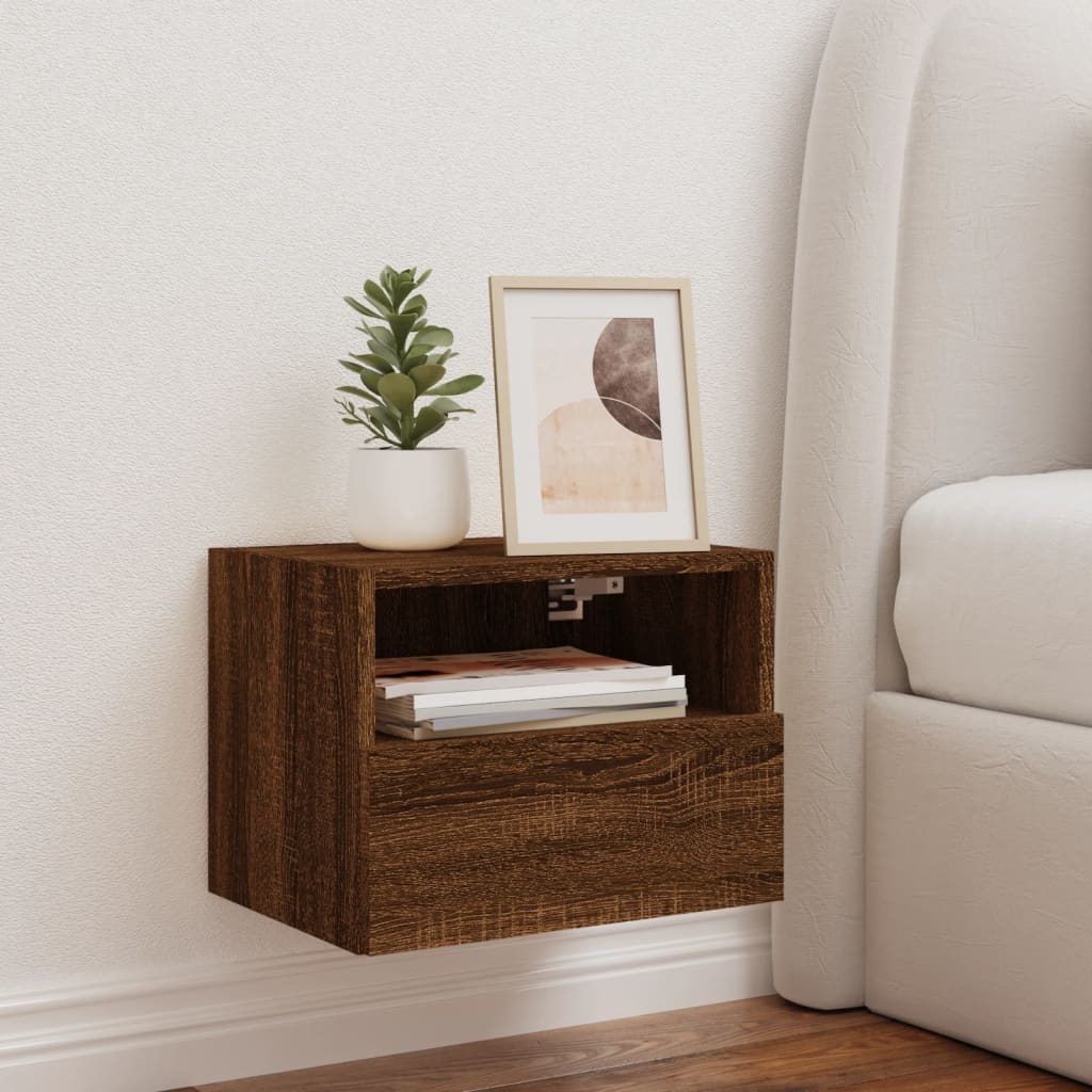 TV-Wandschrank Braun Eiche-Optik 40x30x30 cm Holzwerkstoff - Pazzar.ch