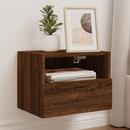TV-Wandschrank Braun Eiche-Optik 40x30x30 cm Holzwerkstoff - Pazzar.ch