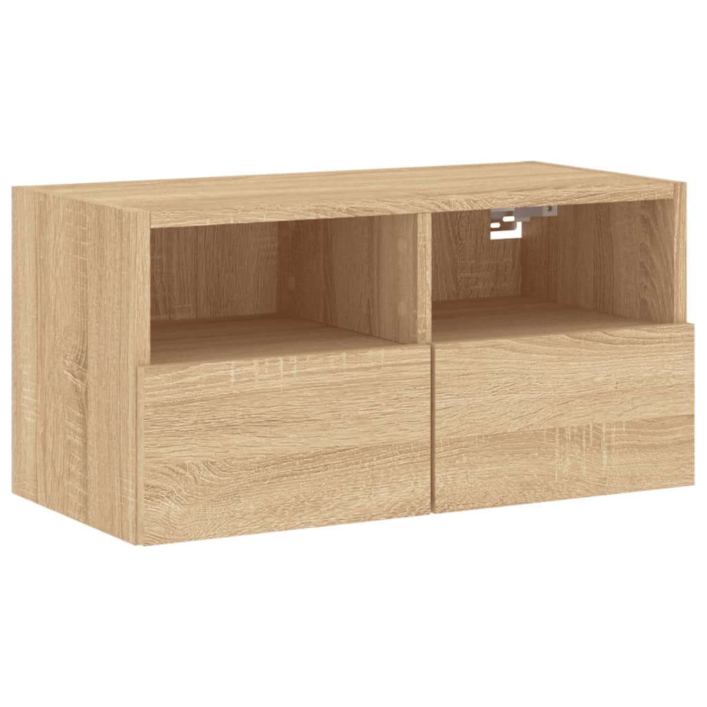 TV-Wandschrank Sonoma-Eiche 60x30x30 cm Holzwerkstoff - Pazzar.ch