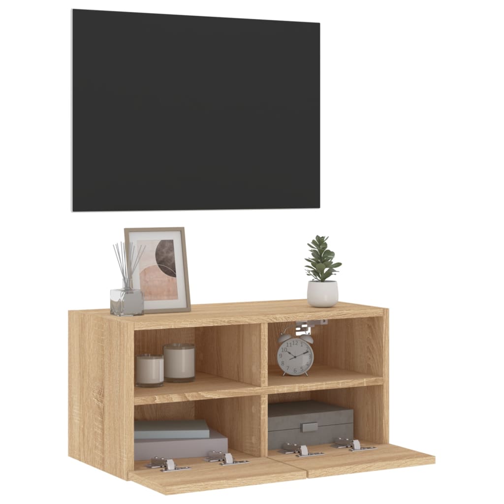 TV-Wandschrank Sonoma-Eiche 60x30x30 cm Holzwerkstoff - Pazzar.ch