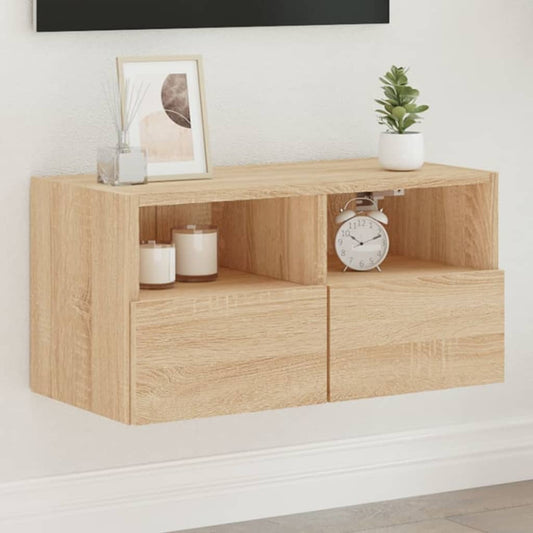 TV-Wandschrank Sonoma-Eiche 60x30x30 cm Holzwerkstoff - Pazzar.ch