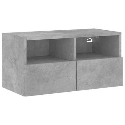 TV-Wandschrank Betongrau 60x30x30 cm Holzwerkstoff - Pazzar.ch