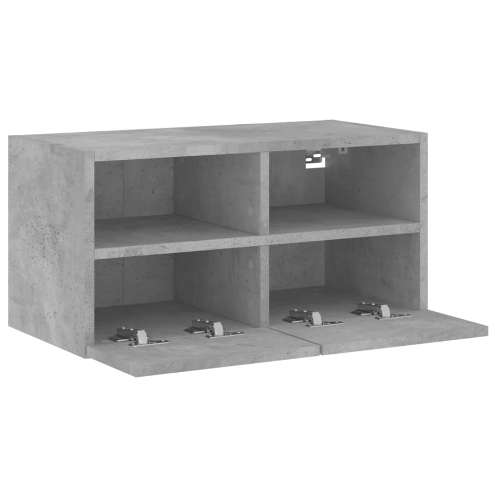 TV-Wandschrank Betongrau 60x30x30 cm Holzwerkstoff - Pazzar.ch