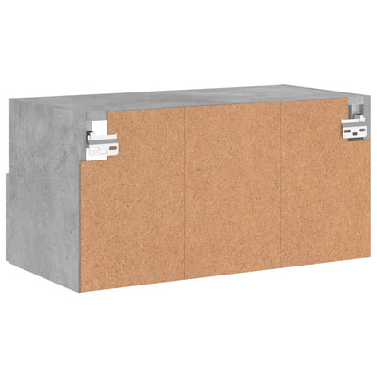 TV-Wandschrank Betongrau 60x30x30 cm Holzwerkstoff - Pazzar.ch