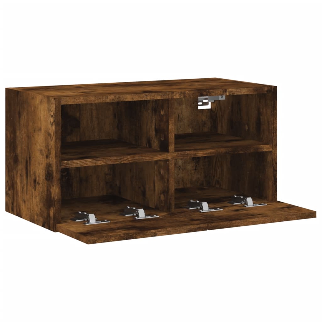 TV-Wandschrank Räuchereiche 60x30x30 cm Holzwerkstoff - Pazzar.ch