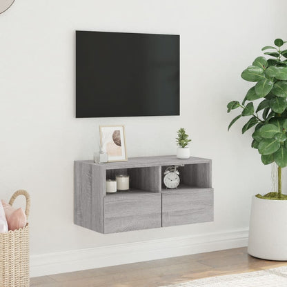 TV-Wandschrank Grau Sonoma 60x30x30 cm Holzwerkstoff - Pazzar.ch