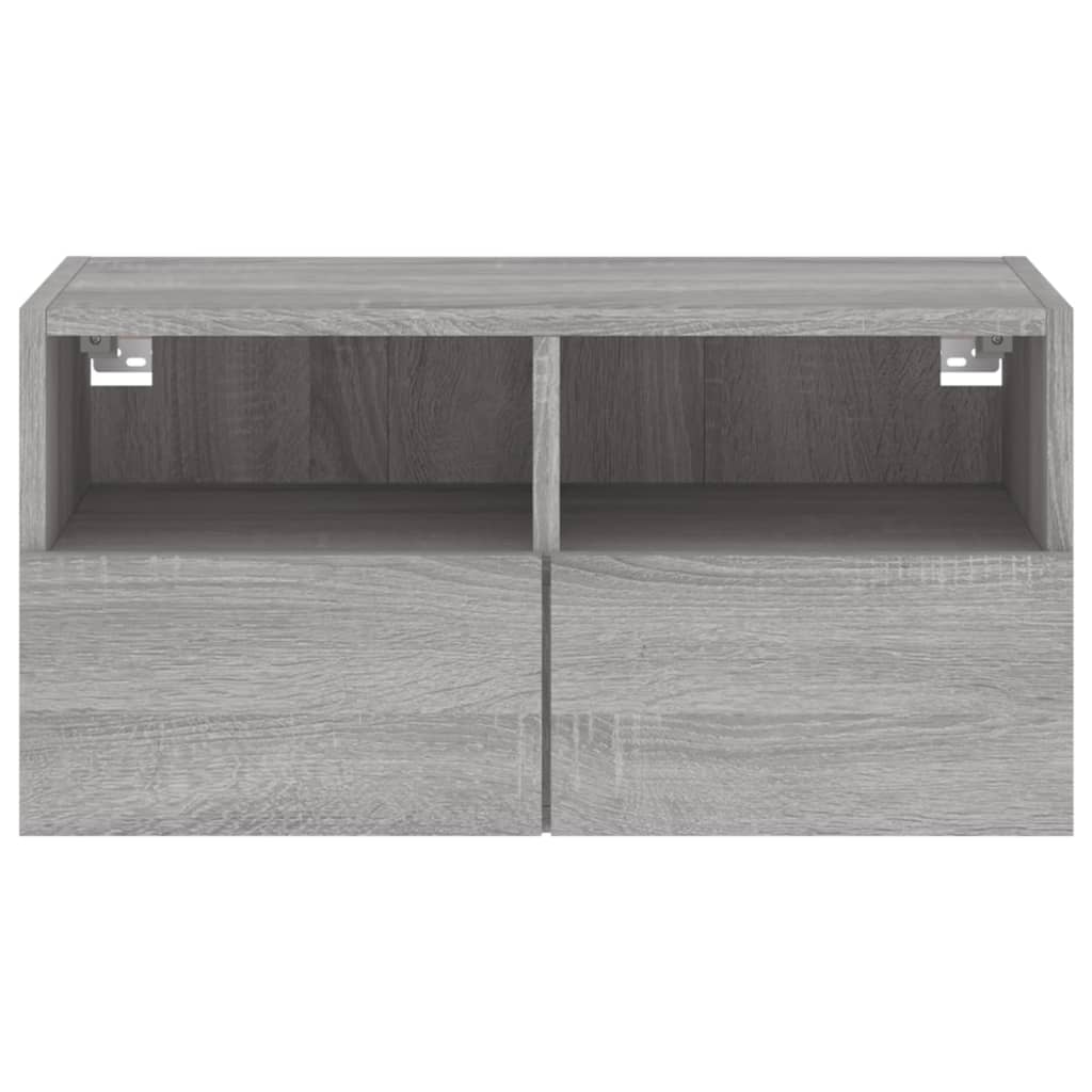 TV-Wandschrank Grau Sonoma 60x30x30 cm Holzwerkstoff - Pazzar.ch