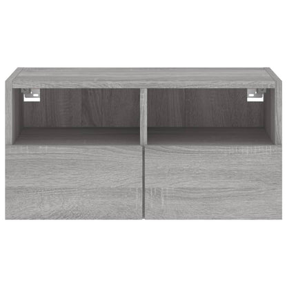 TV-Wandschrank Grau Sonoma 60x30x30 cm Holzwerkstoff - Pazzar.ch