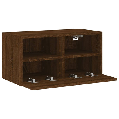 TV-Wandschrank Braun Eiche-Optik 60x30x30 cm Holzwerkstoff - Pazzar.ch