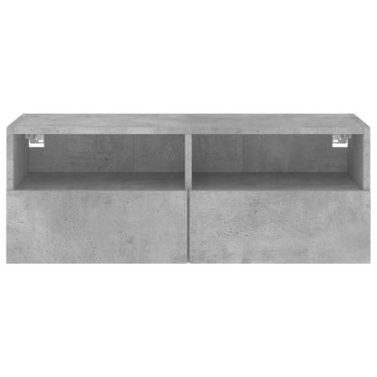 TV-Wandschrank Betongrau 80x30x30 cm Holzwerkstoff - Pazzar.ch