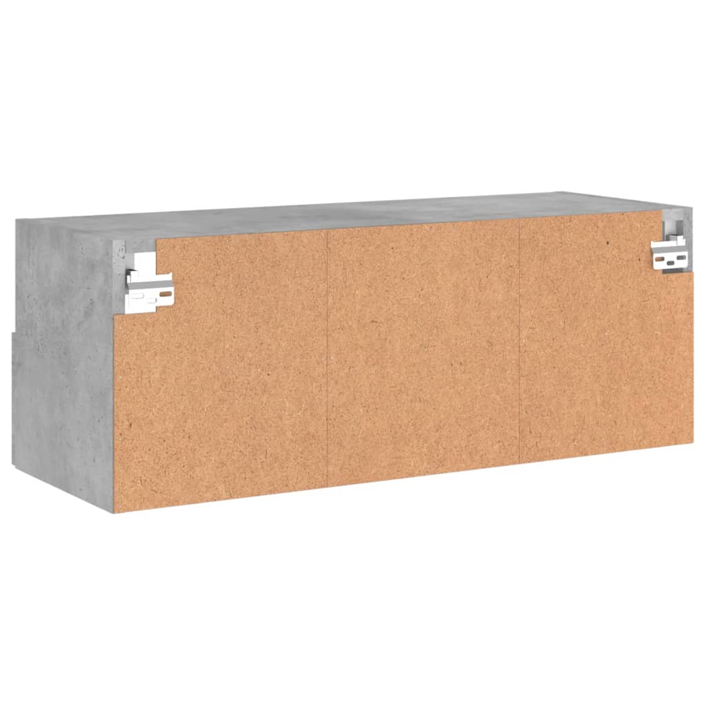 TV-Wandschrank Betongrau 80x30x30 cm Holzwerkstoff - Pazzar.ch
