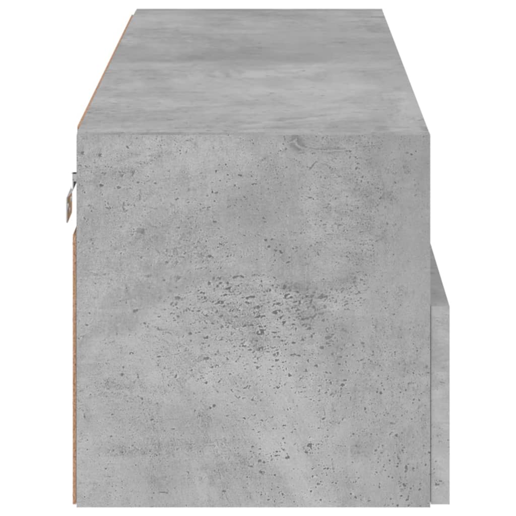 TV-Wandschrank Betongrau 100x30x30 cm Holzwerkstoff - Pazzar.ch