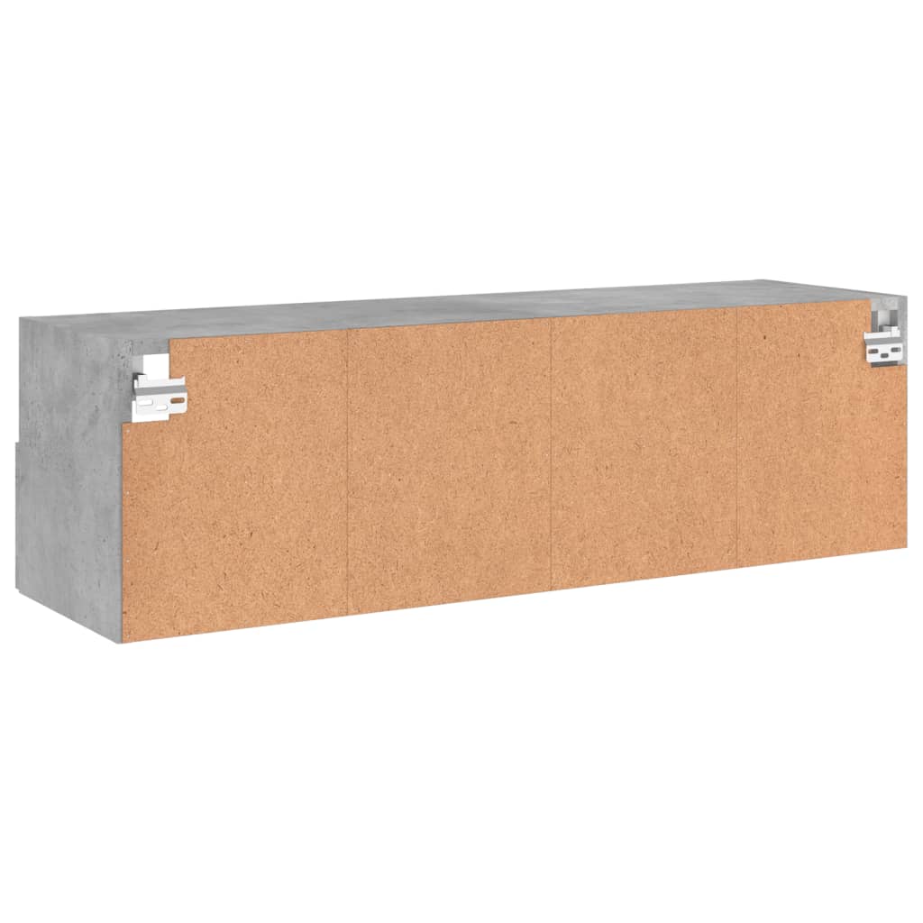 TV-Wandschrank Betongrau 100x30x30 cm Holzwerkstoff - Pazzar.ch