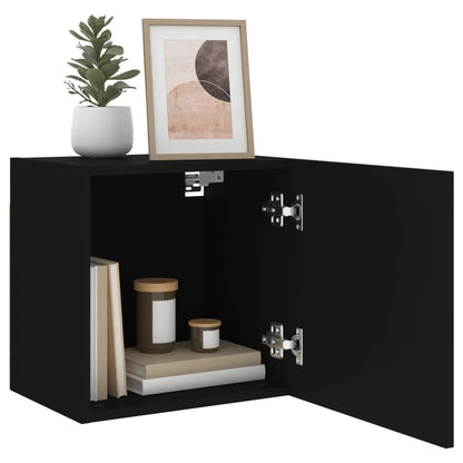 TV-Wandschränke 2 Stk. Schwarz 40,5x30x40 cm Holzwerkstoff - Pazzar.ch