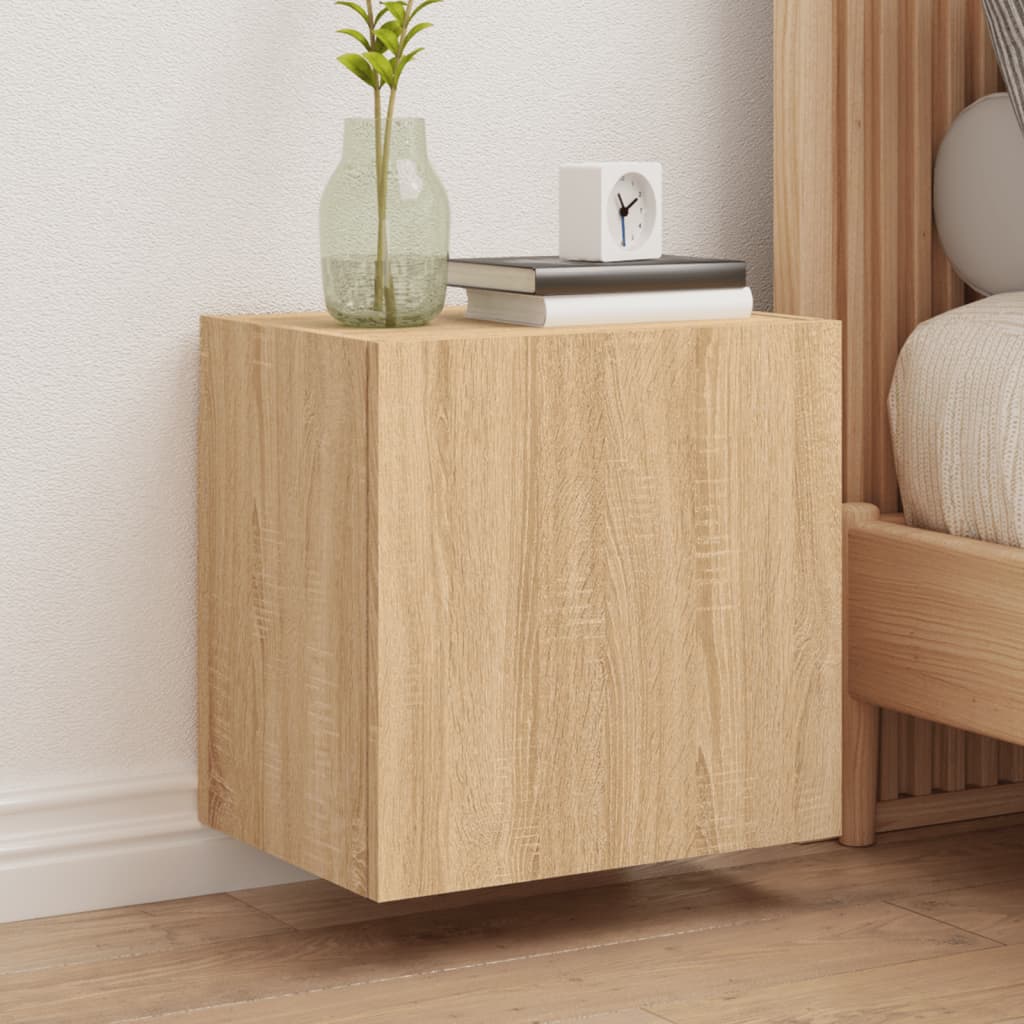 TV-Wandschränke 2 Stk. Sonoma-Eiche 40,5x30x40 cm Holzwerkstoff - Pazzar.ch