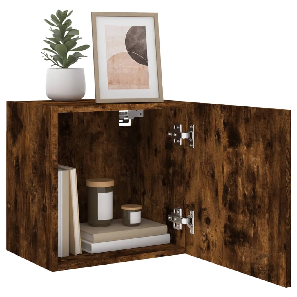 TV-Wandschränke 2 Stk. Räuchereiche 40,5x30x40 cm Holzwerkstoff - Pazzar.ch
