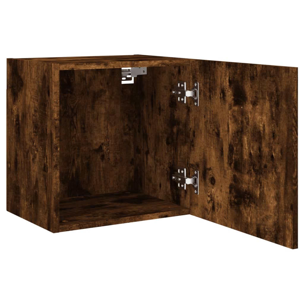 TV-Wandschränke 2 Stk. Räuchereiche 40,5x30x40 cm Holzwerkstoff - Pazzar.ch
