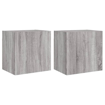 TV-Wandschränke 2 Stk. Grau Sonoma 40,5x30x40 cmm Holzwerkstoff - Pazzar.ch
