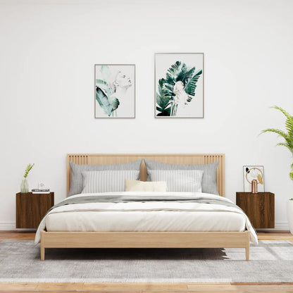 TV-Wandschränke 2 Stk. Braun Eiche-Optik 40,5x30x40 cm - Pazzar.ch