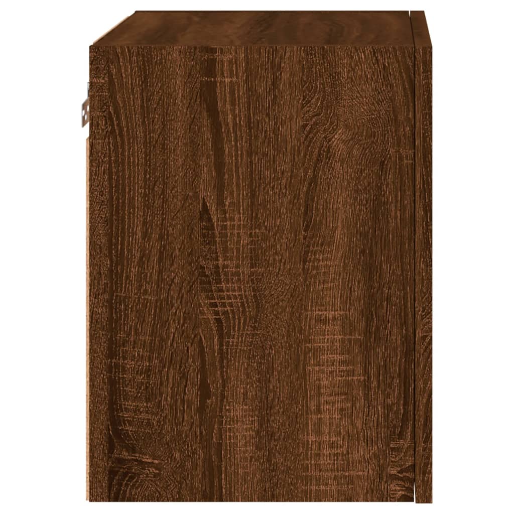 TV-Wandschränke 2 Stk. Braun Eiche-Optik 40,5x30x40 cm - Pazzar.ch