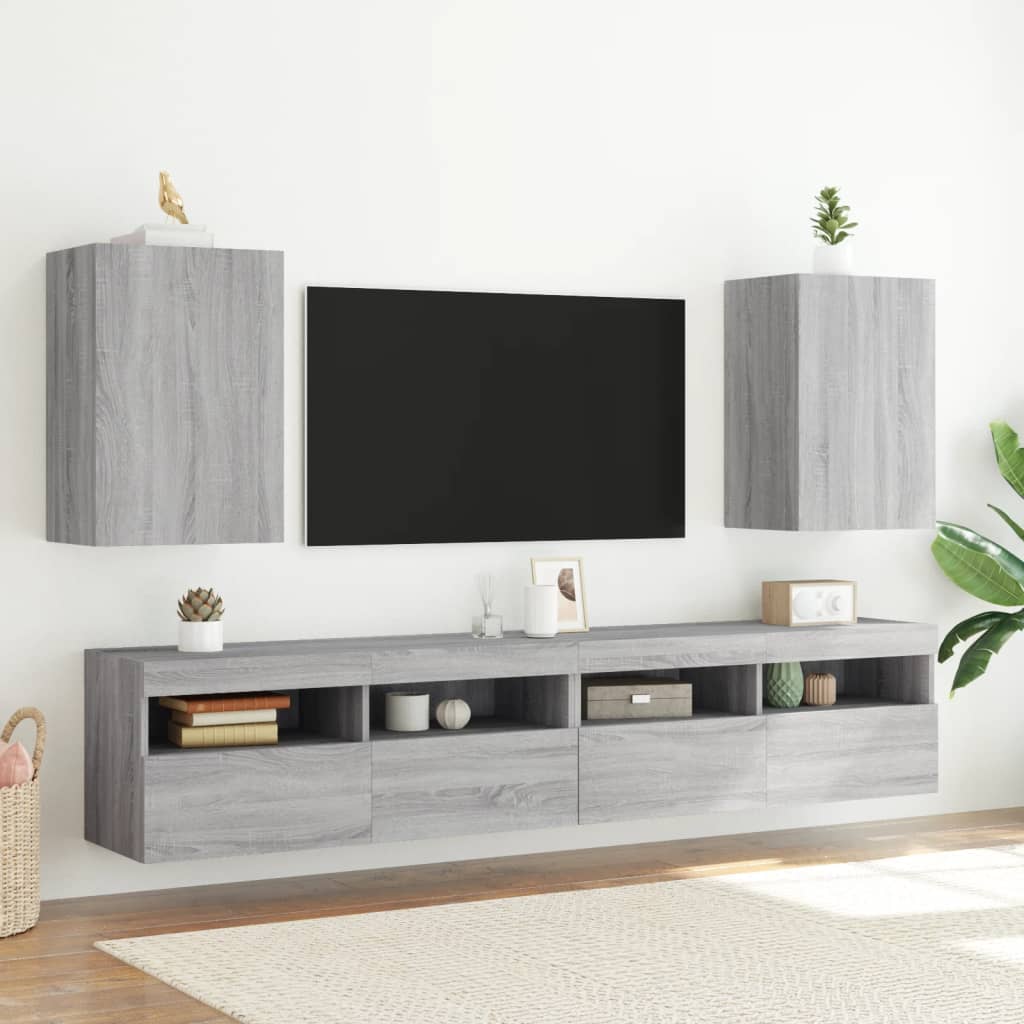 TV-Wandschrank Grau Sonoma 40,5x30x60 cm Holzwerkstoff - Pazzar.ch