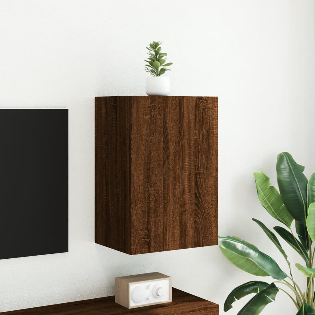 TV-Wandschrank Braun Eiche-Optik 40,5x30x60 cm Holzwerkstoff - Pazzar.ch