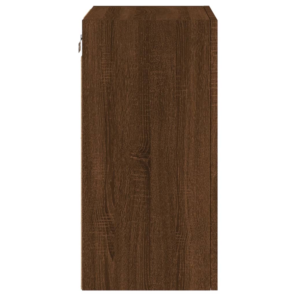 TV-Wandschrank Braun Eiche-Optik 40,5x30x60 cm Holzwerkstoff - Pazzar.ch