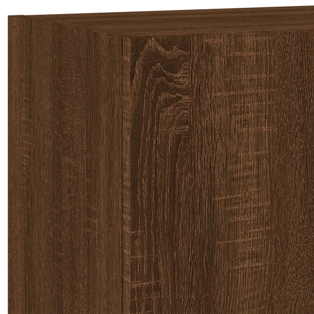 TV-Wandschränke 2 Stk. Braun Eiche-Optik 40,5x30x60 cm - Pazzar.ch