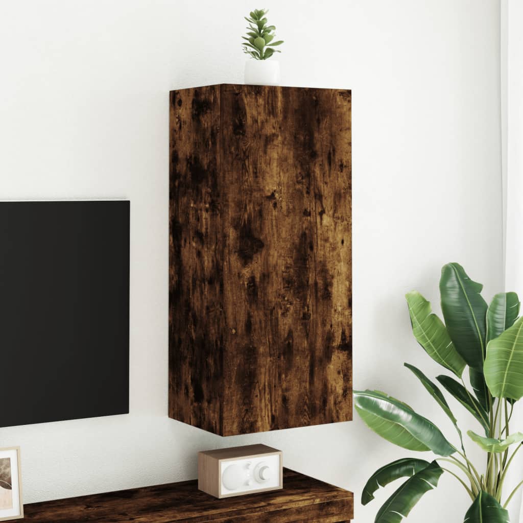 TV-Wandschrank Räuchereiche 40,5x30x90 cm Holzwerkstoff - Pazzar.ch
