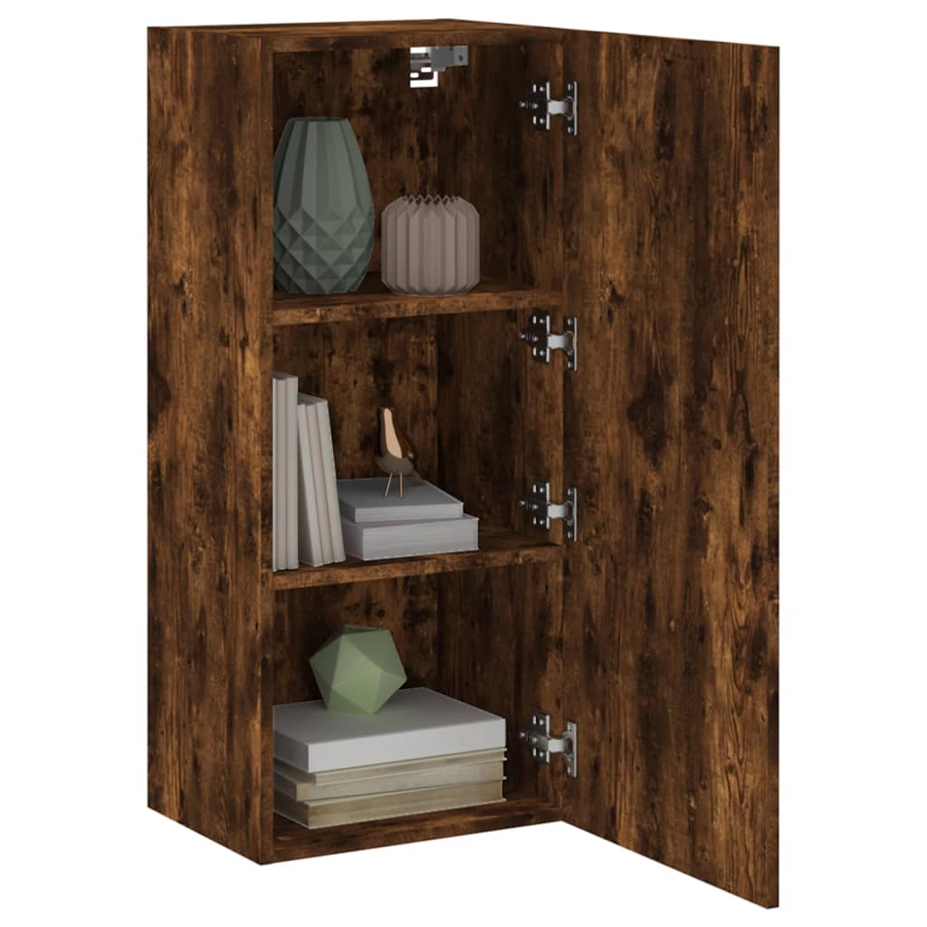 TV-Wandschrank Räuchereiche 40,5x30x90 cm Holzwerkstoff - Pazzar.ch