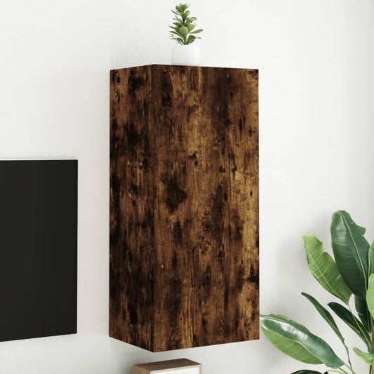 TV-Wandschrank Räuchereiche 40,5x30x90 cm Holzwerkstoff - Pazzar.ch