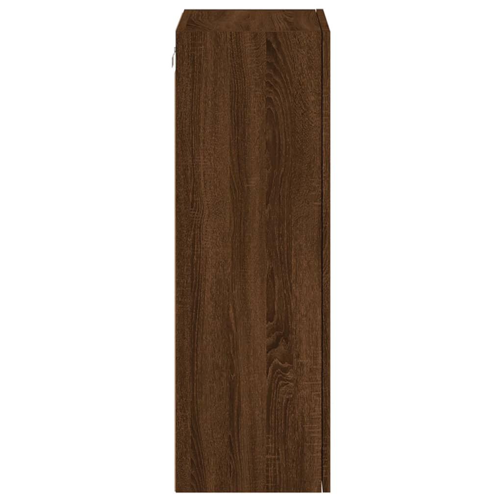 TV-Wandschrank Braun Eiche-Optik 40,5x30x90 cm Holzwerkstoff - Pazzar.ch