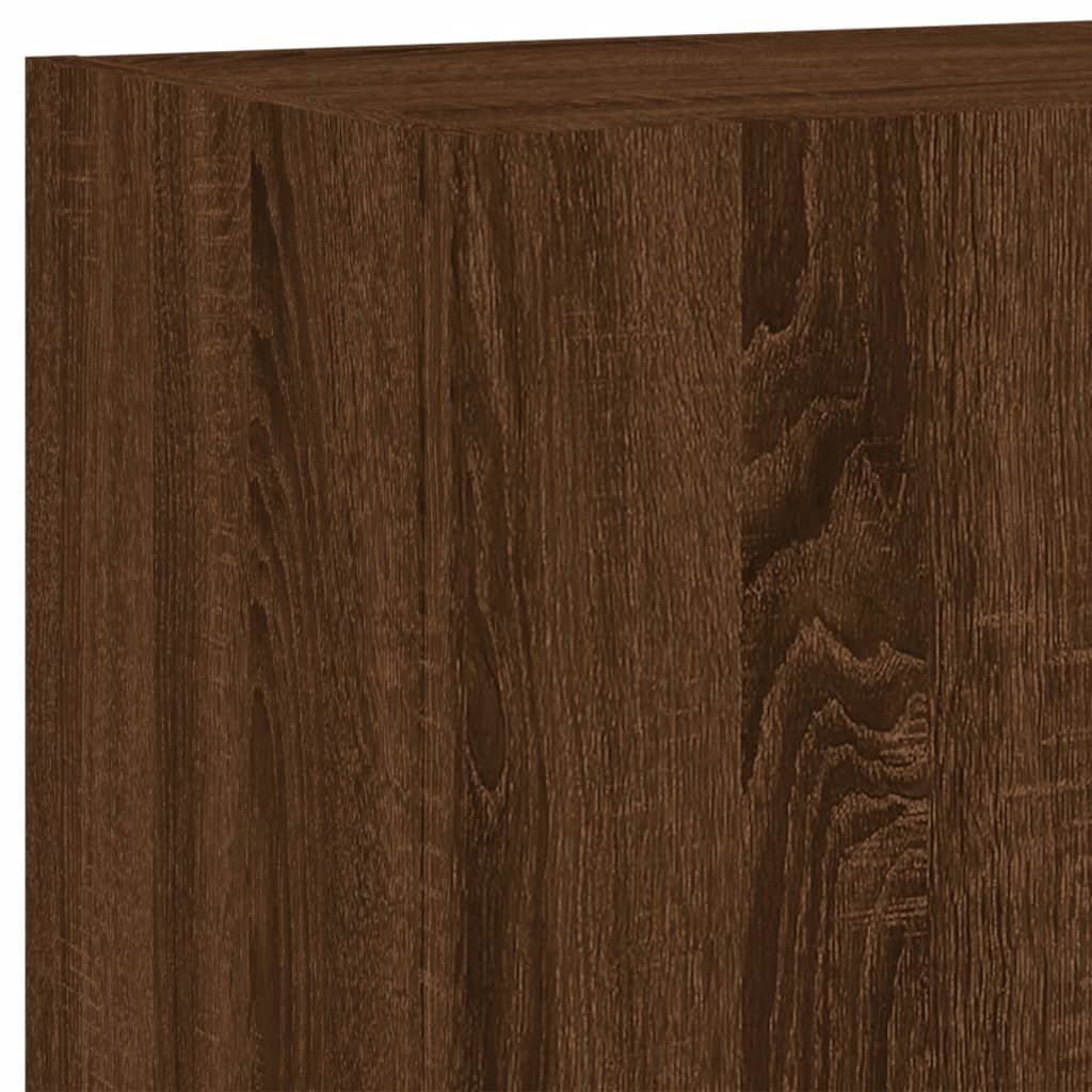 TV-Wandschrank Braun Eiche-Optik 40,5x30x90 cm Holzwerkstoff - Pazzar.ch