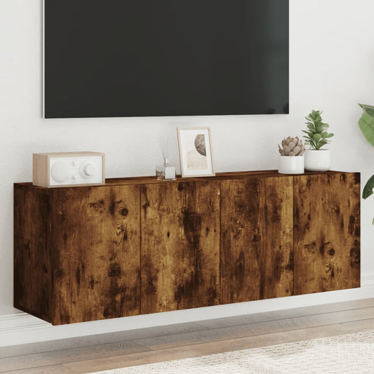 TV-Wandschränke 2 Stk. Räuchereiche 60x30x41 cm - Pazzar.ch