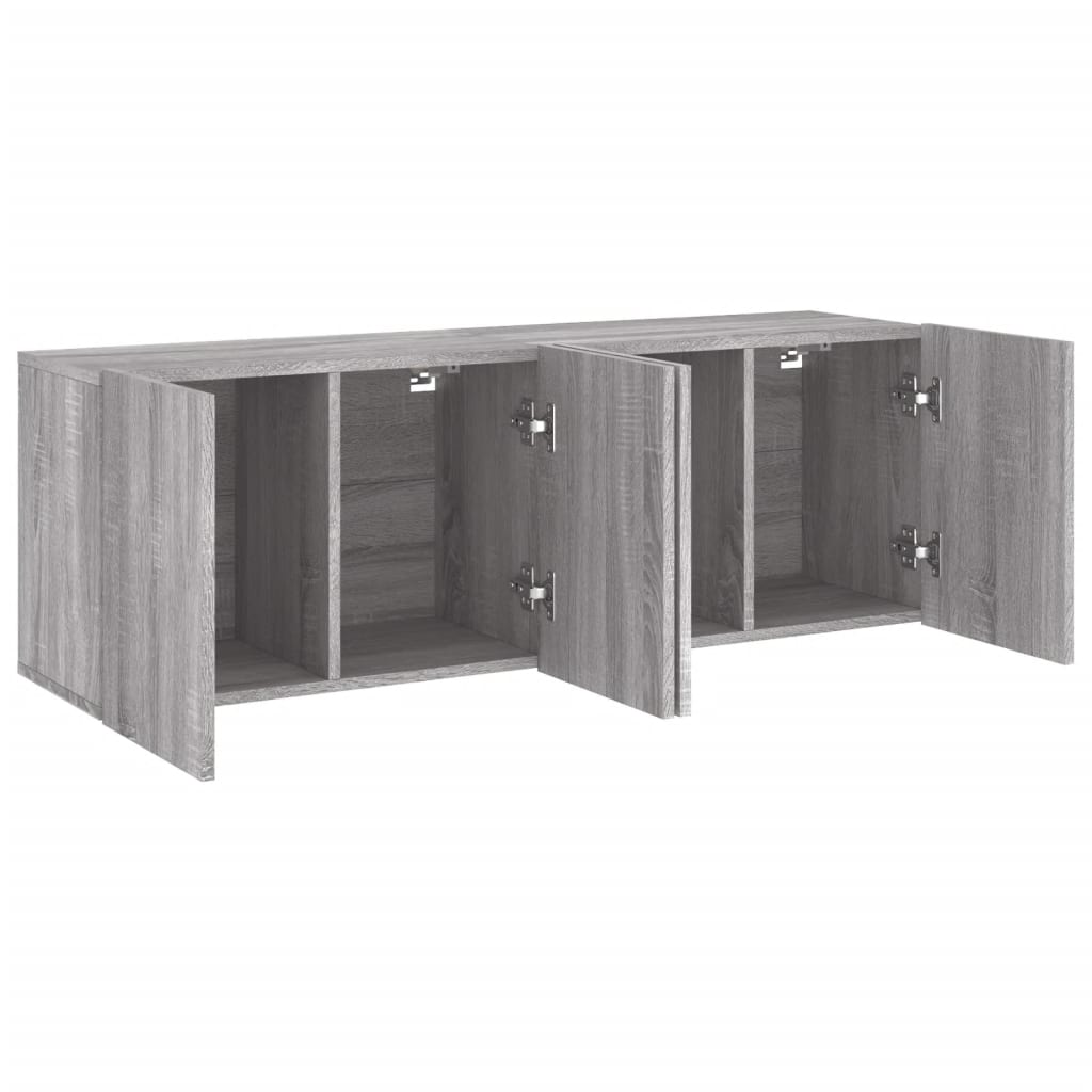 TV-Wandschränke 2 Stk. Grau Sonoma 60x30x41 cm - Pazzar.ch