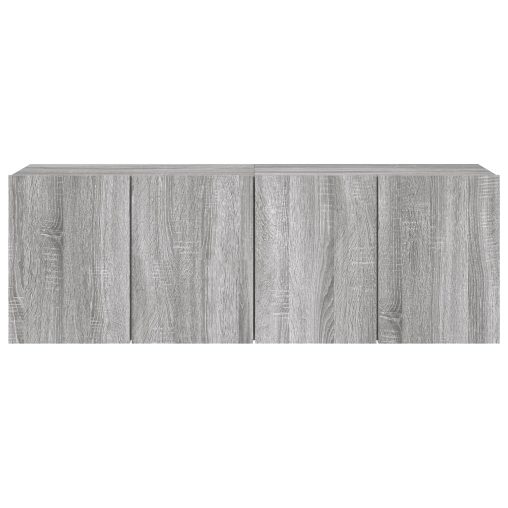 TV-Wandschränke 2 Stk. Grau Sonoma 60x30x41 cm - Pazzar.ch