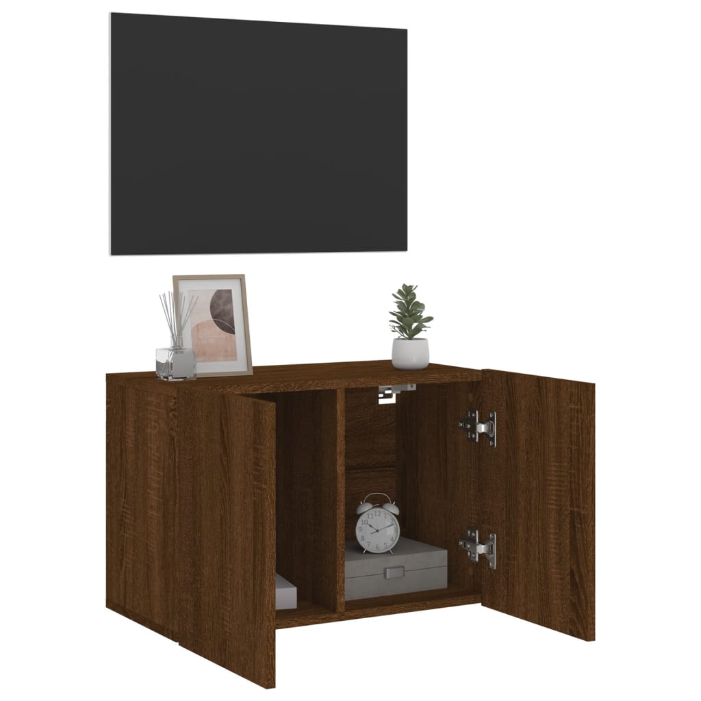 TV-Wandschrank Braun Eichen-Optik 60x30x41 cm - Pazzar.ch