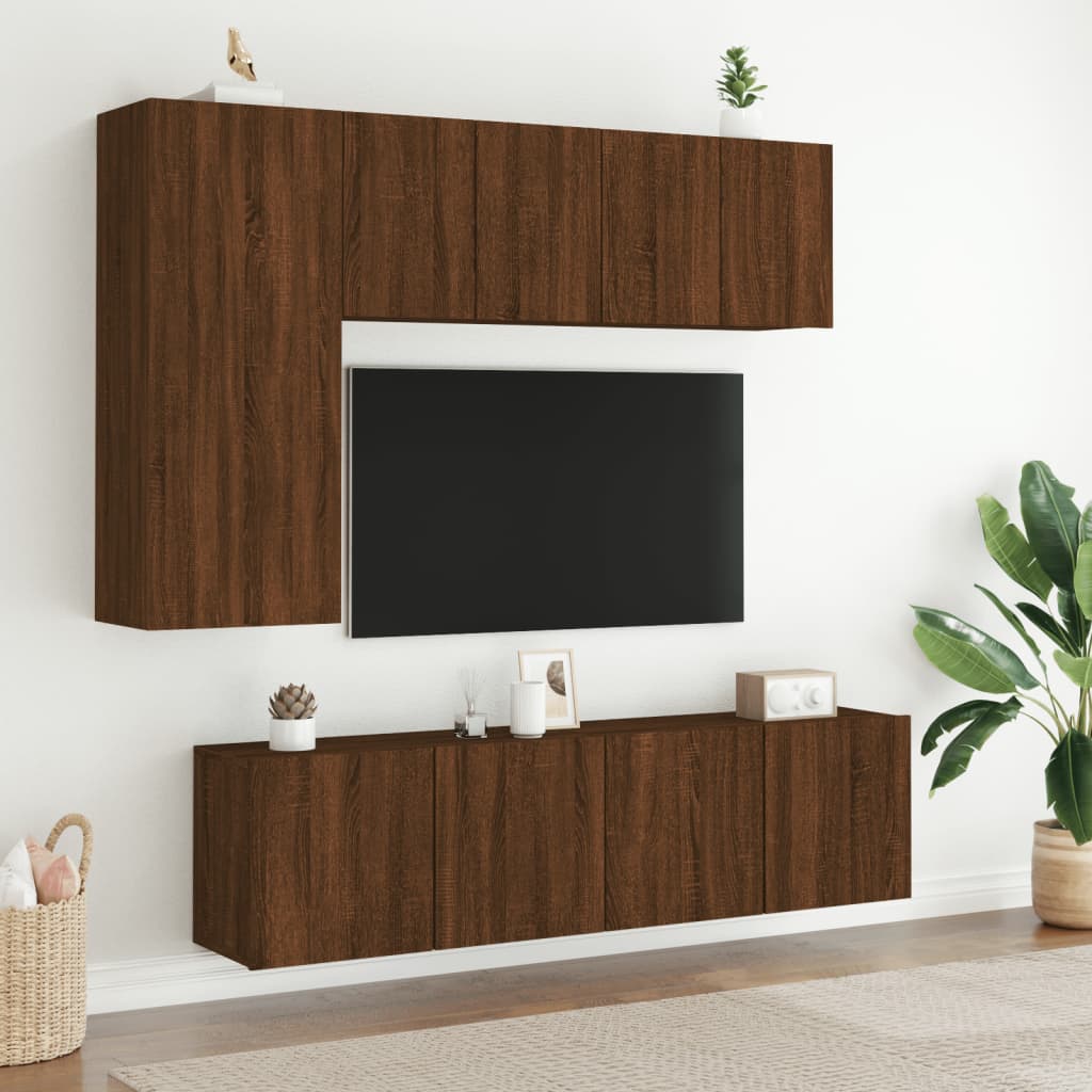 TV-Wandschrank Braun Eichen-Optik 60x30x41 cm - Pazzar.ch