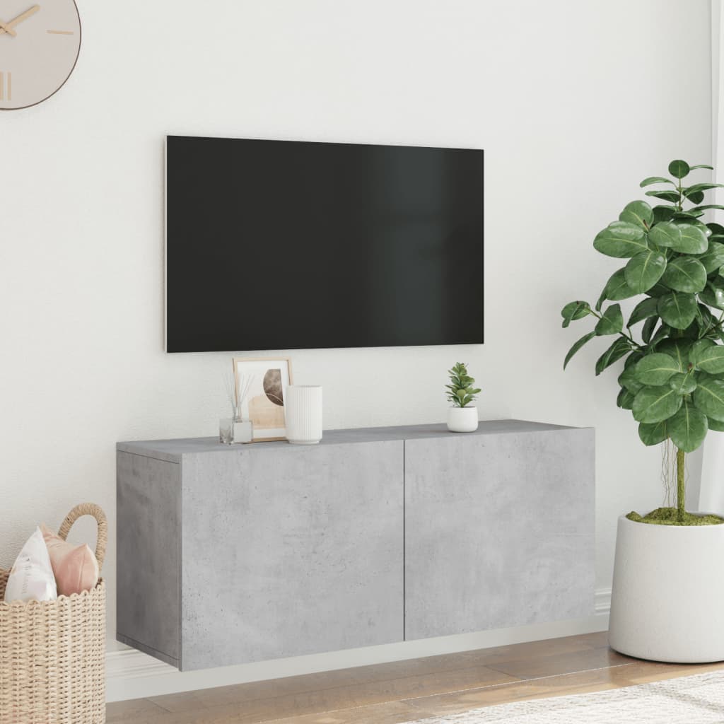 TV-Wandschrank Betongrau 100x30x41 cm - Pazzar.ch