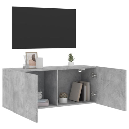 TV-Wandschrank Betongrau 100x30x41 cm - Pazzar.ch