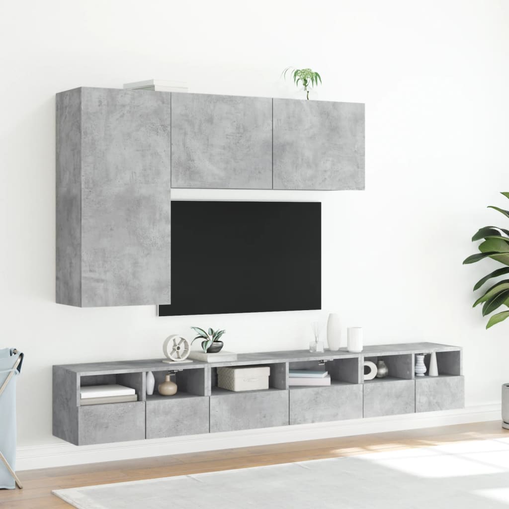 TV-Wandschrank Betongrau 100x30x41 cm - Pazzar.ch