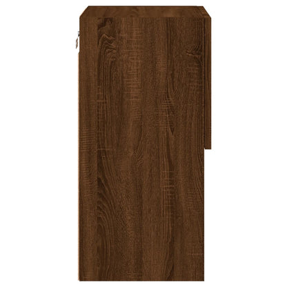 TV-Schrank mit LED-Leuchten Braun Eichen-Optik 30,5x30x60 cm - Pazzar.ch
